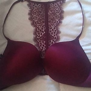Victoria Secret padded lace razor back bra